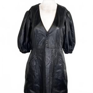 muubaa leather dress Tallon Black Leather Dress